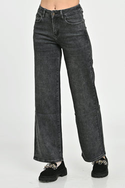 Blugi largi negri Anuca Natalee Fashion