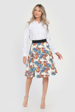 Fusta dama flori Aylin Natalee