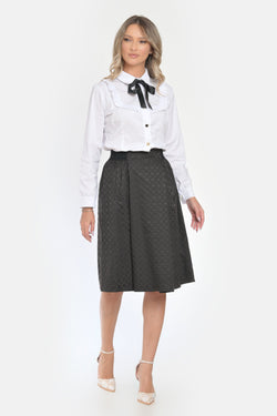 Fusta eleganta texturata Berkley Natalee