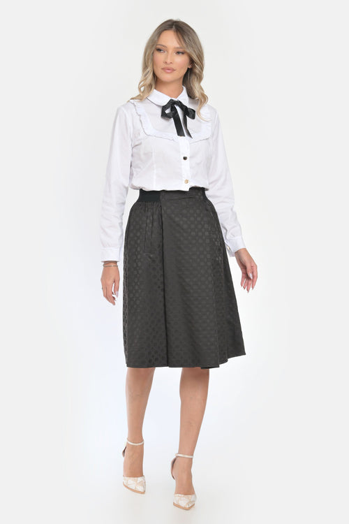 Fusta eleganta texturata Berkley Natalee