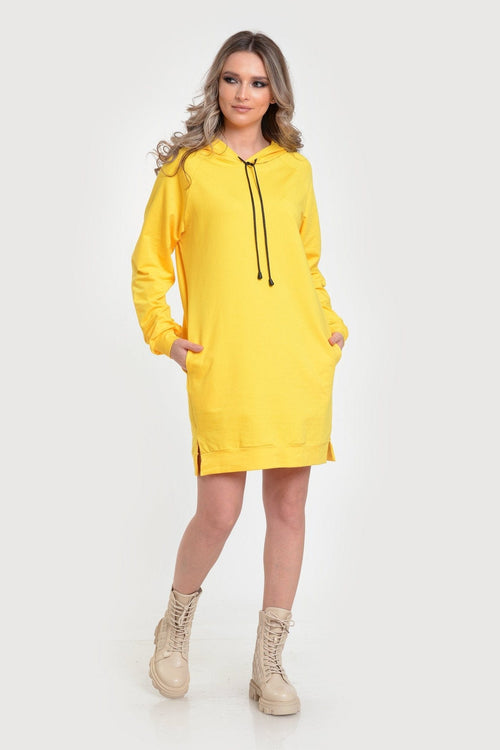 Hanorac galben Amber Natalee Fashion