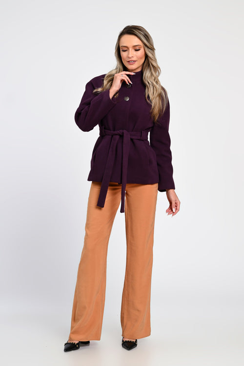 Jachetă mov elegantă Adriana Natalee