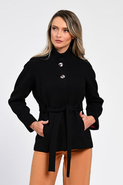 Jachetă neagră elegantă Irina Natalee