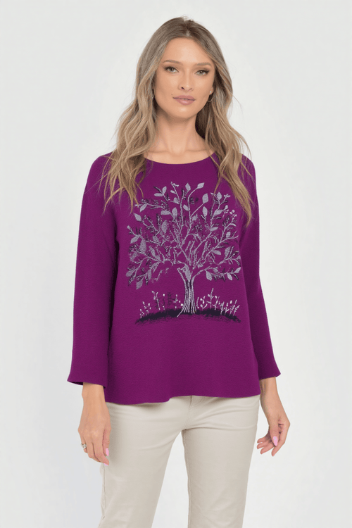 Pulover damă mov Astin Natalee