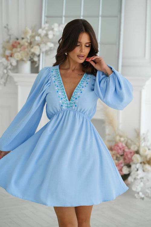 Rochia bleu Elena Natalee