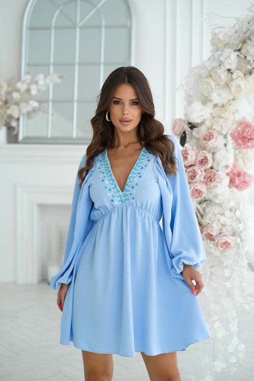 Rochia bleu Elena Natalee