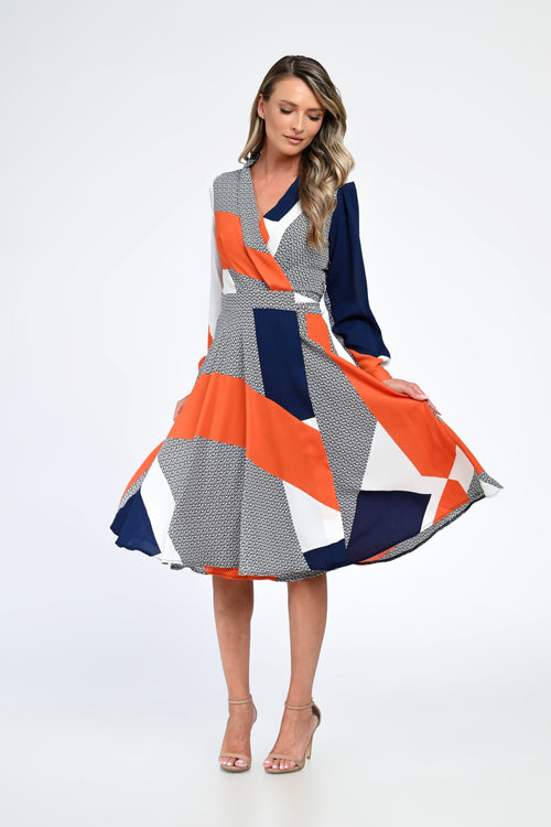 Rochia damă geometrică Diana Natalee Fashion