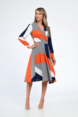 Rochia damă geometrică Diana Natalee Fashion