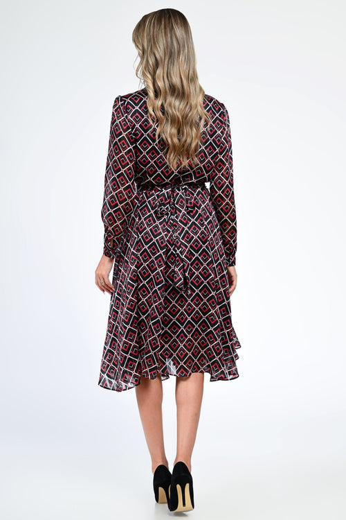 Rochia damă geometrică Roxana Natalee Fashion