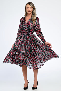 Rochia damă geometrică Roxana Natalee Fashion