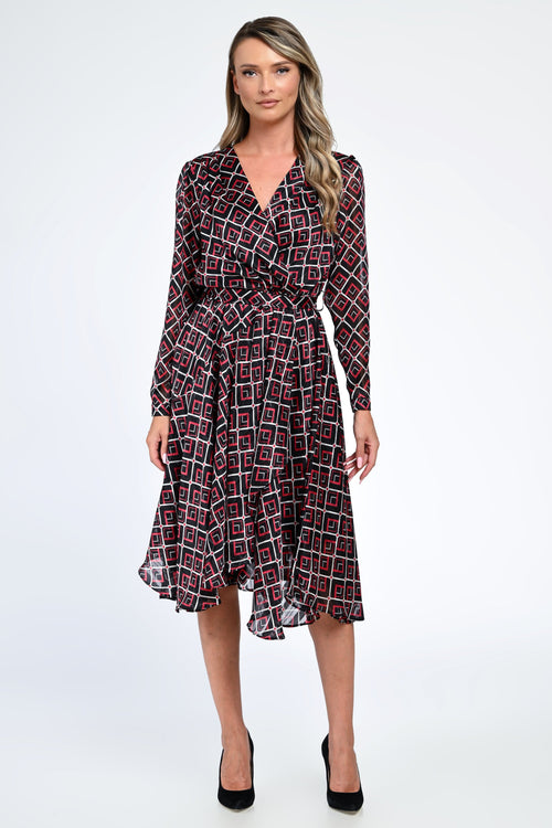 Rochia damă geometrică Roxana Natalee Fashion