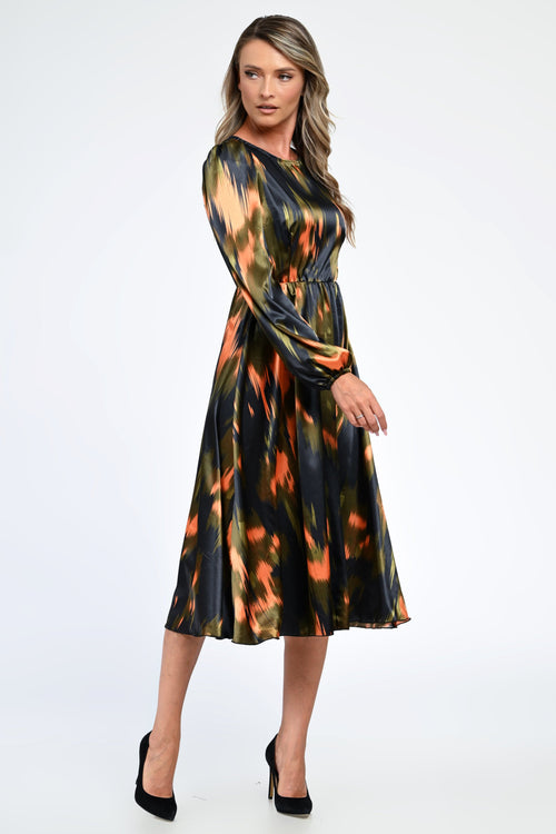 Rochia damă satinată Clara Natalee Fashion