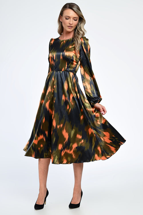 Rochia damă satinată Clara Natalee Fashion