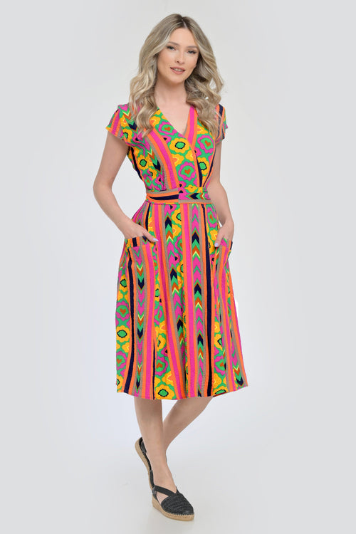 Rochie dama multicolor Carmina Natalee Fashion