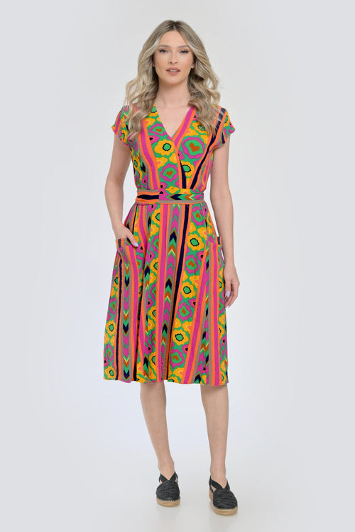 Rochie dama multicolor Carmina Natalee Fashion