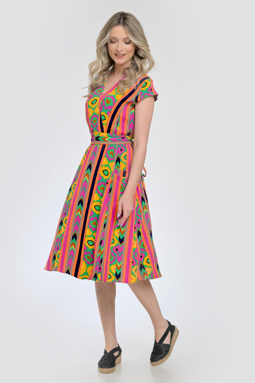 Rochie dama multicolor Carmina Natalee Fashion