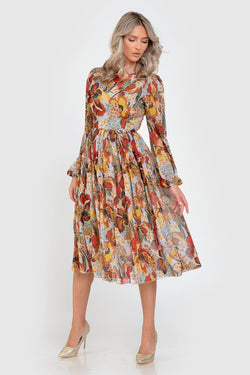 Rochie casual imprimeu tomnatic Speranta Natalee Fashion