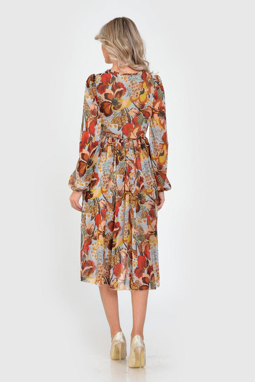 Rochie casual imprimeu tomnatic Speranta Natalee Fashion