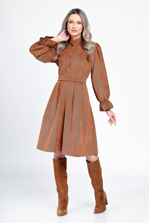 Rochie dama caramiziu Ellis Natalee Fashion