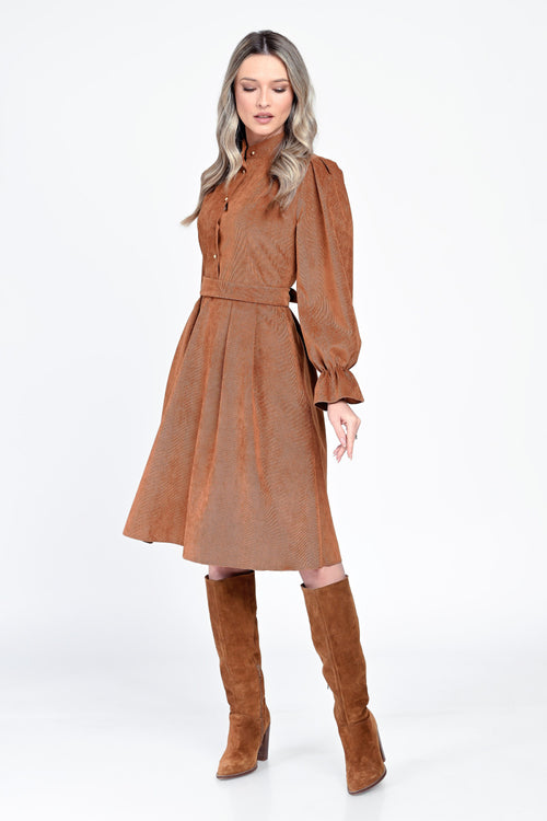 Rochie dama caramiziu Ellis Natalee Fashion