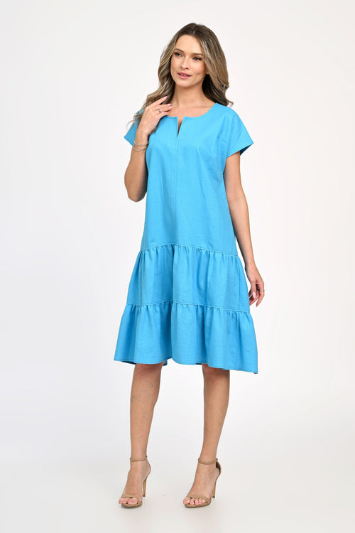 Rochie dama de vara bleu- turqoise Jasmine Natalee Fashion