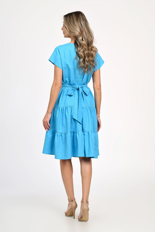 Rochie dama de vara bleu- turqoise Jasmine Natalee Fashion