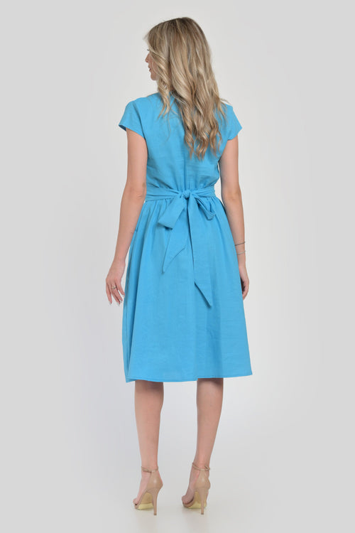 Rochie dama de vara turqoise Anastasia Natalee