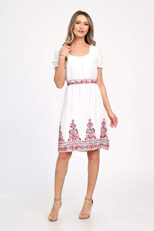 Rochie dama elganta alba Aneta Natalee Fashion