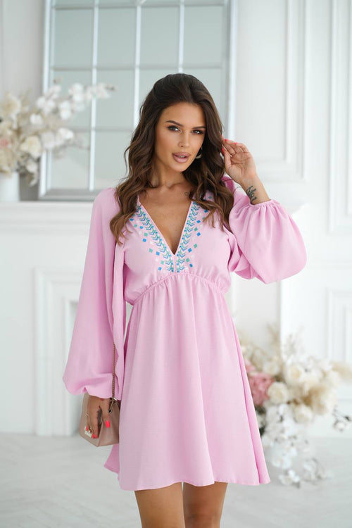 Rochie dama roze Mira Natalee