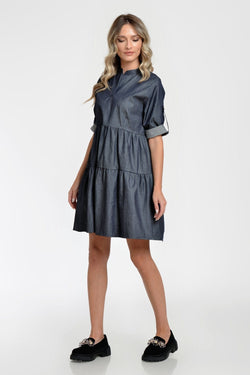 Rochie denim inchis Flavia Natalee Fashion