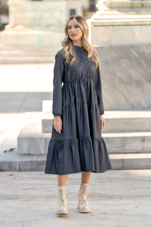 Rochie denim Paola Natalee Fashion