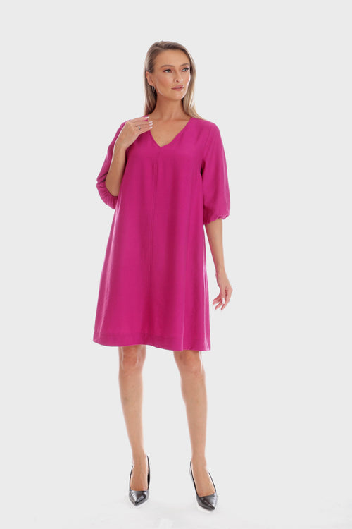 Rochie Eranthe A-line fuchsia Eranthe