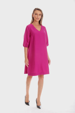 Rochie Eranthe A-line fuchsia Eranthe