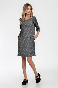 Rochie in carouri Carlia Natalee Fashion