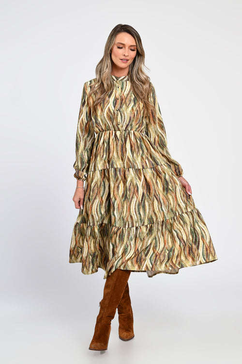 Rochie midi boho Elora Natalee Fashion