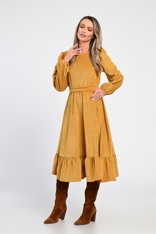 Rochie midi din raiat Mara Natalee