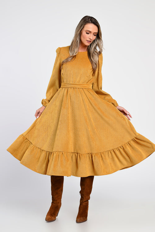 Rochie midi din raiat Mara Natalee