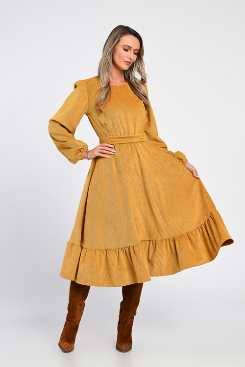 Rochie midi din raiat Mara Natalee