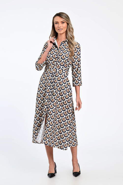 Rochie midi imprimată Sonia Natalee