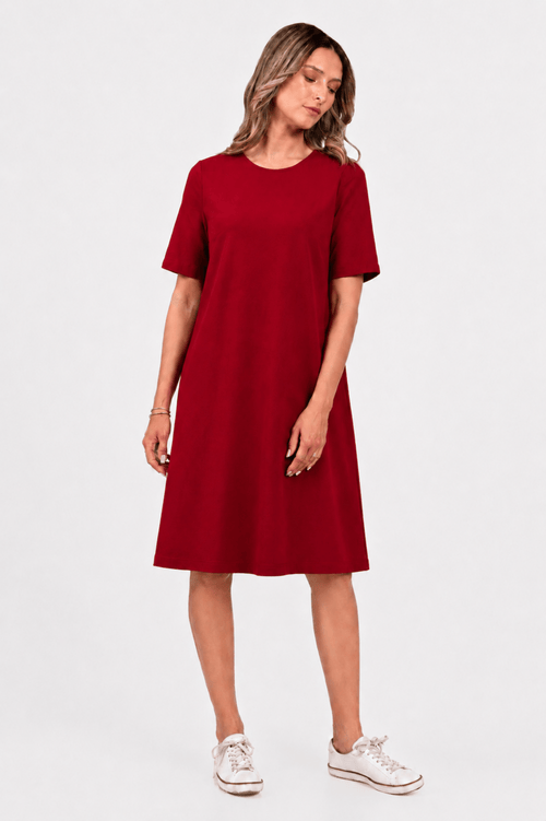 Rochie Eranthe casual burgundy