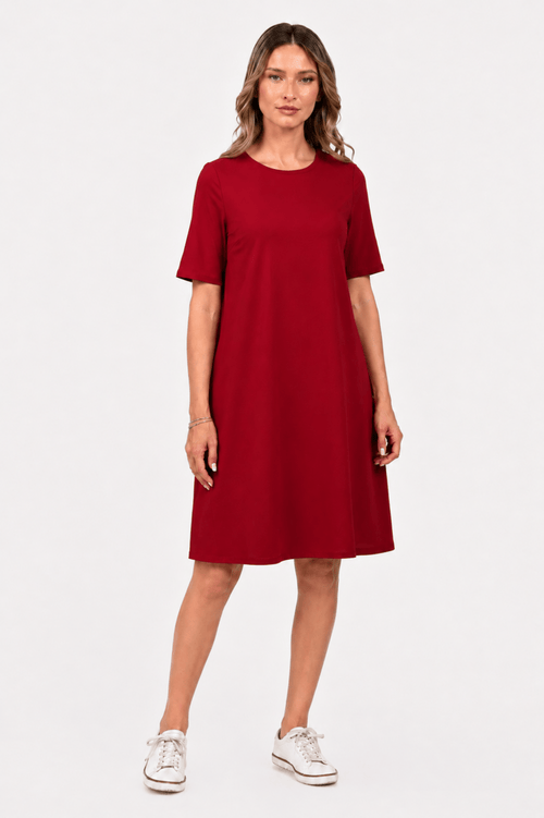 Rochie Eranthe casual burgundy