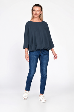 Bluza Eranthe baloon style gri petrol