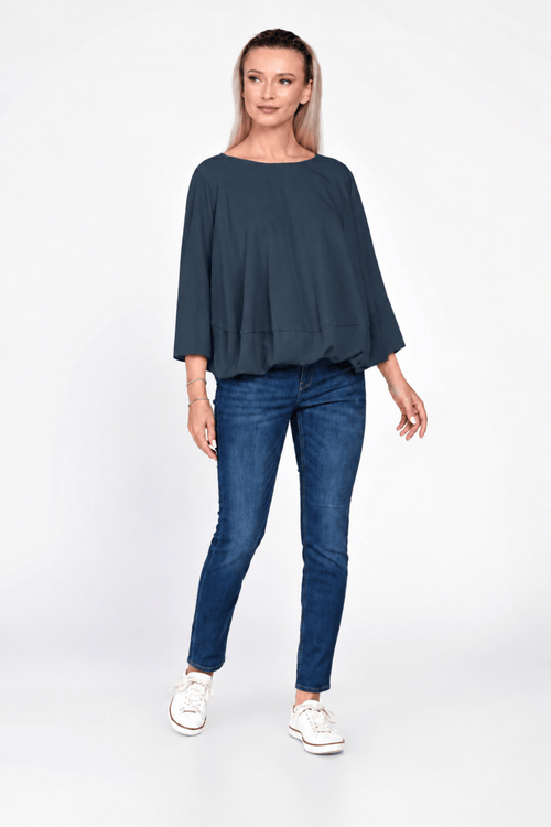 Bluza Eranthe baloon style gri petrol