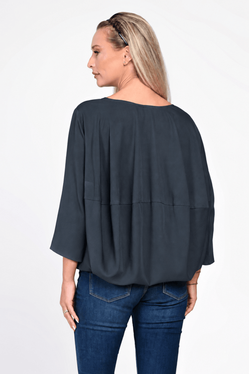 Bluza Eranthe baloon style gri petrol