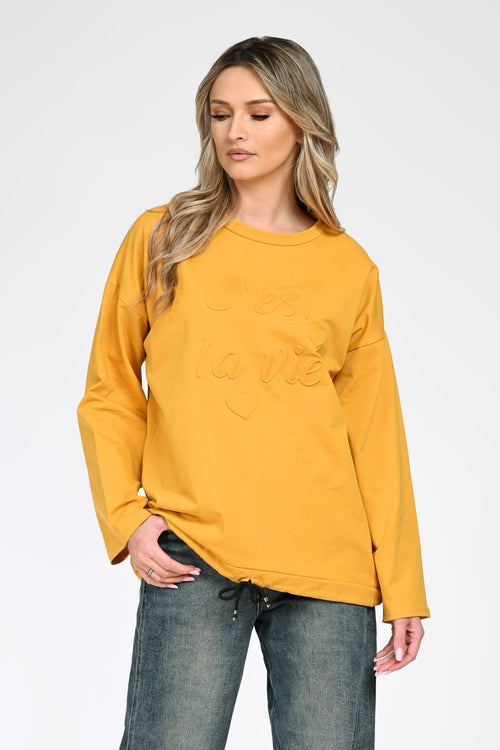 Bluză casual cu mesaj dama Amélie Natalee Fashion