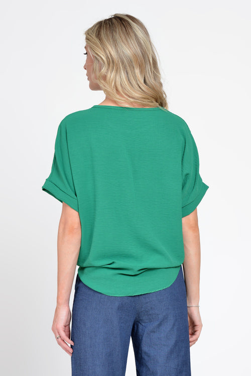 Natalee Fashion Bluză Bluza casual verde Baucis