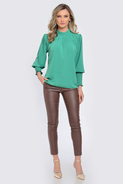 Natalee Fashion Bluză Bluza casual verde Magdalen