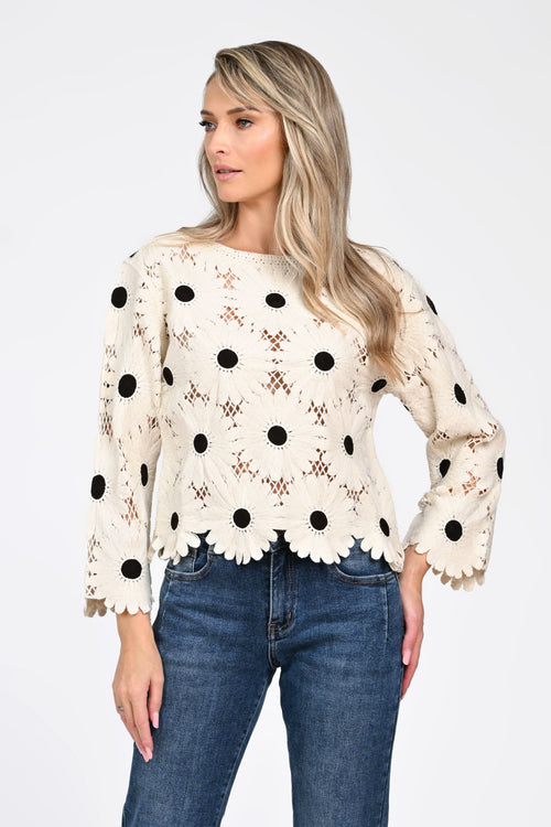 Bluza dama crem Adelina Natalee Fashion