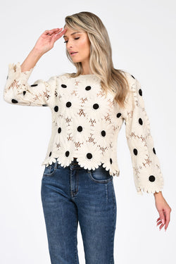 Bluza dama crem Adelina Natalee Fashion