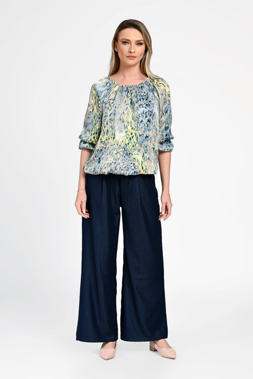 Bluză damă cu imprimeu abstract Raluca Natalee Fashion